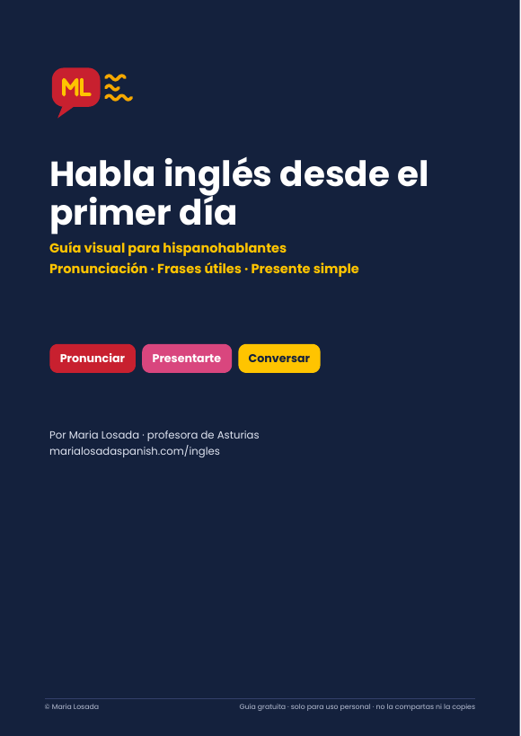 Portada de la guía: Habla inglés desde el primer día